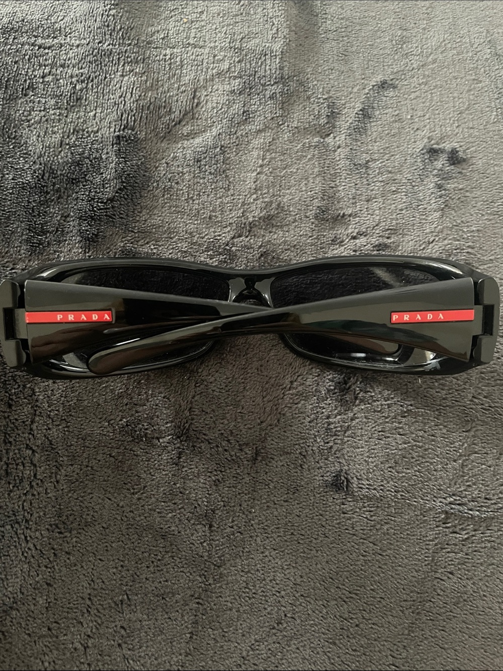 Prada womens Black Wraparound Sunglasses vintage